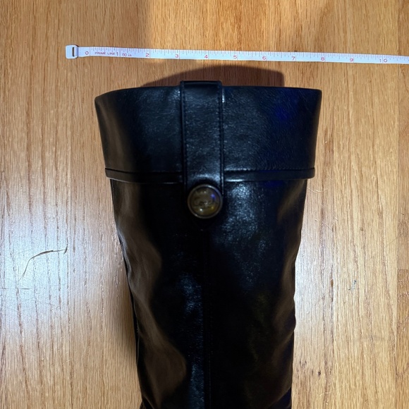 Coach Fayth Black Leather Boots size 7.5B - Picture 7 of 7